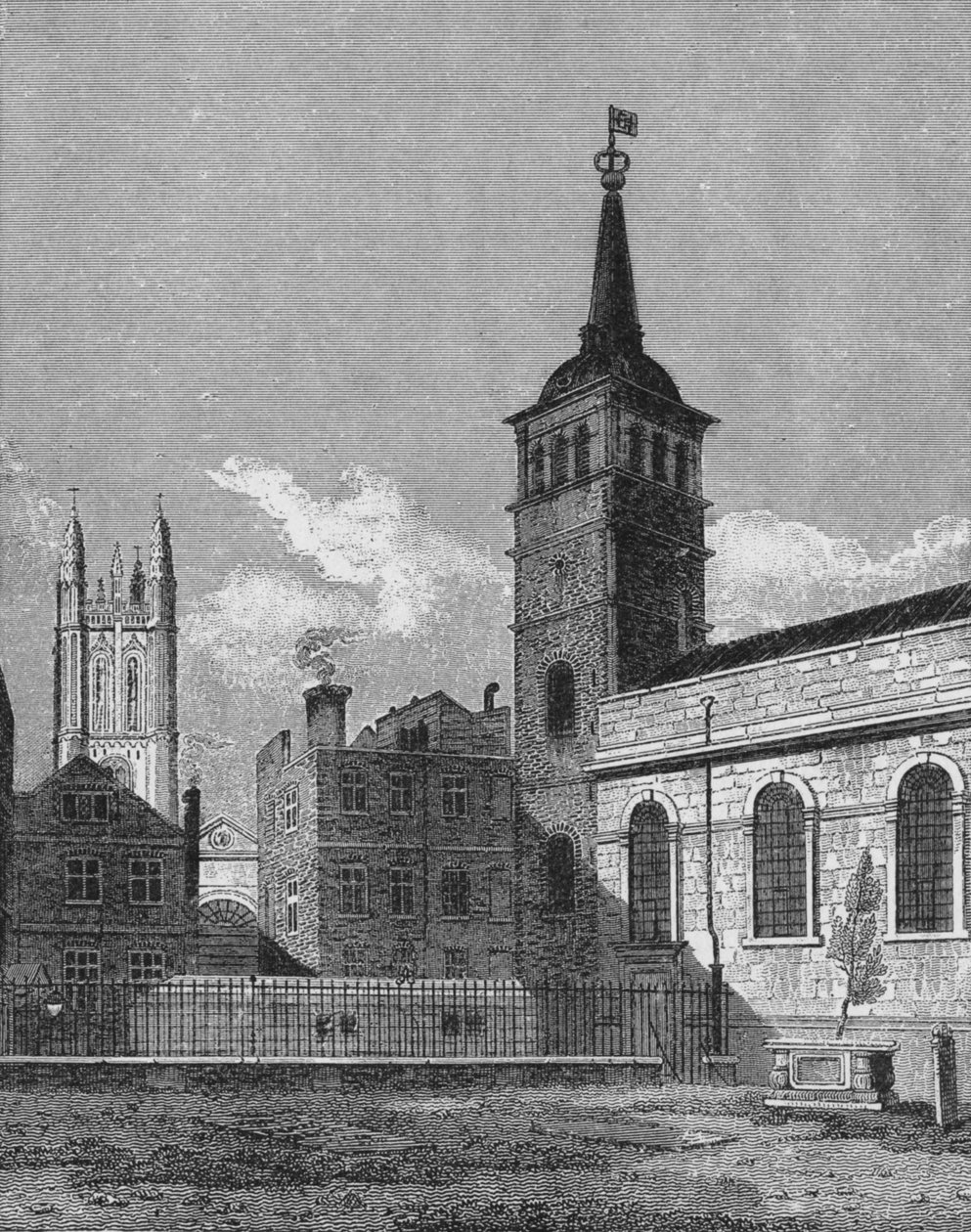 St Peters Church, Cornhill, London City, 1811 1911 alkotó: George Sidney Shepherd