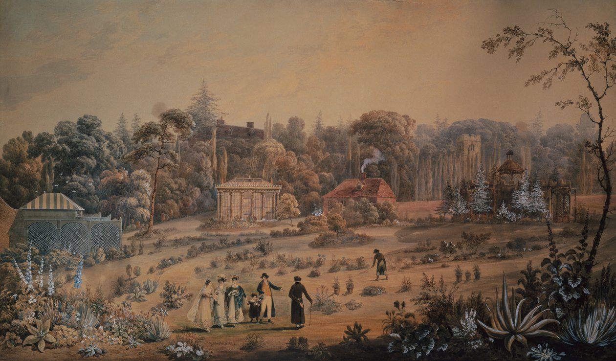 A kertek a Battlesden House Bedfordshire-ben alkotó: George Sidney Shepherd