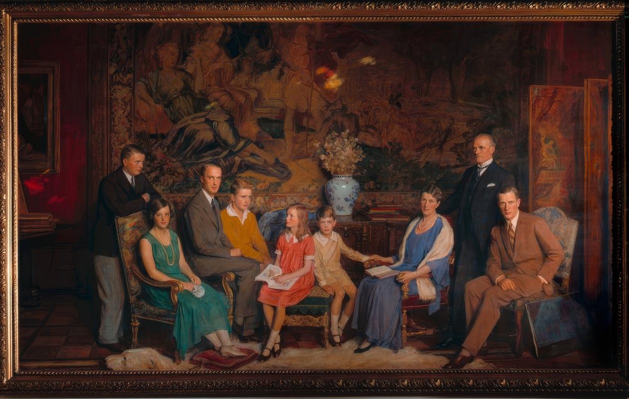 Gustav Krupp v. B. u.H. családi kép alkotó: George Simon Harcourt