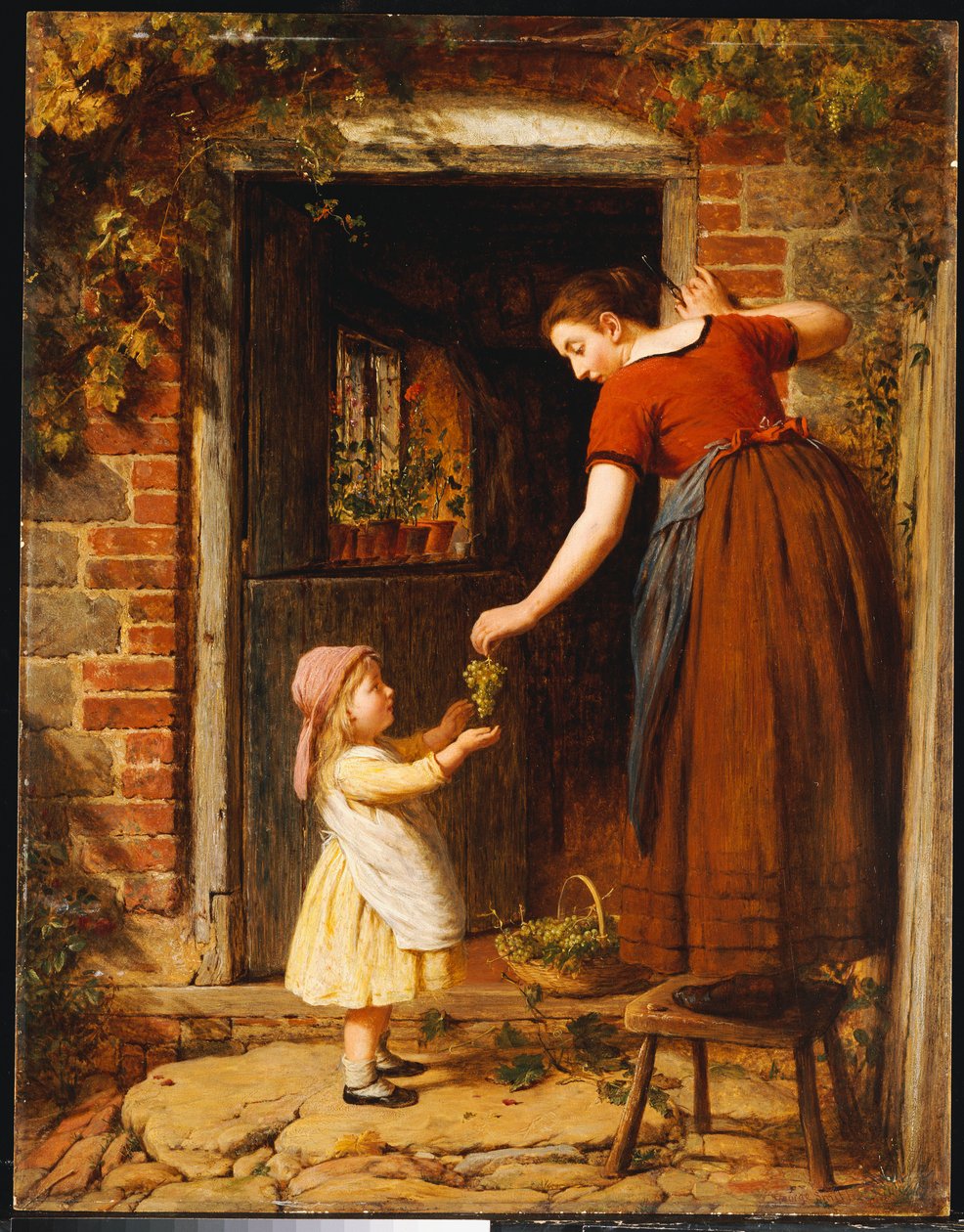 A szőlő összegyűjtése, 1875 alkotó: George Smith
