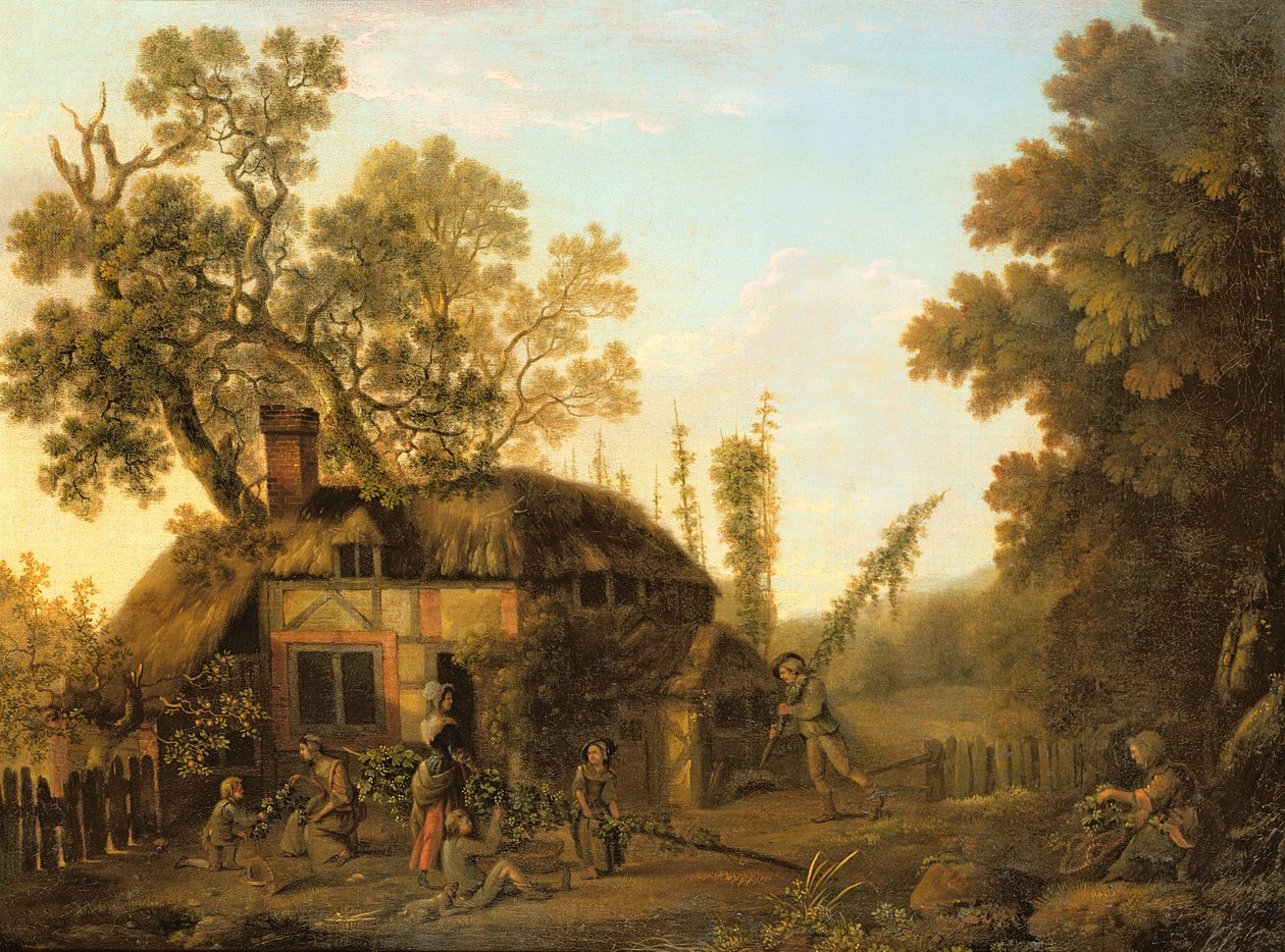 Komlószedés, 1760 körül alkotó: George Smith