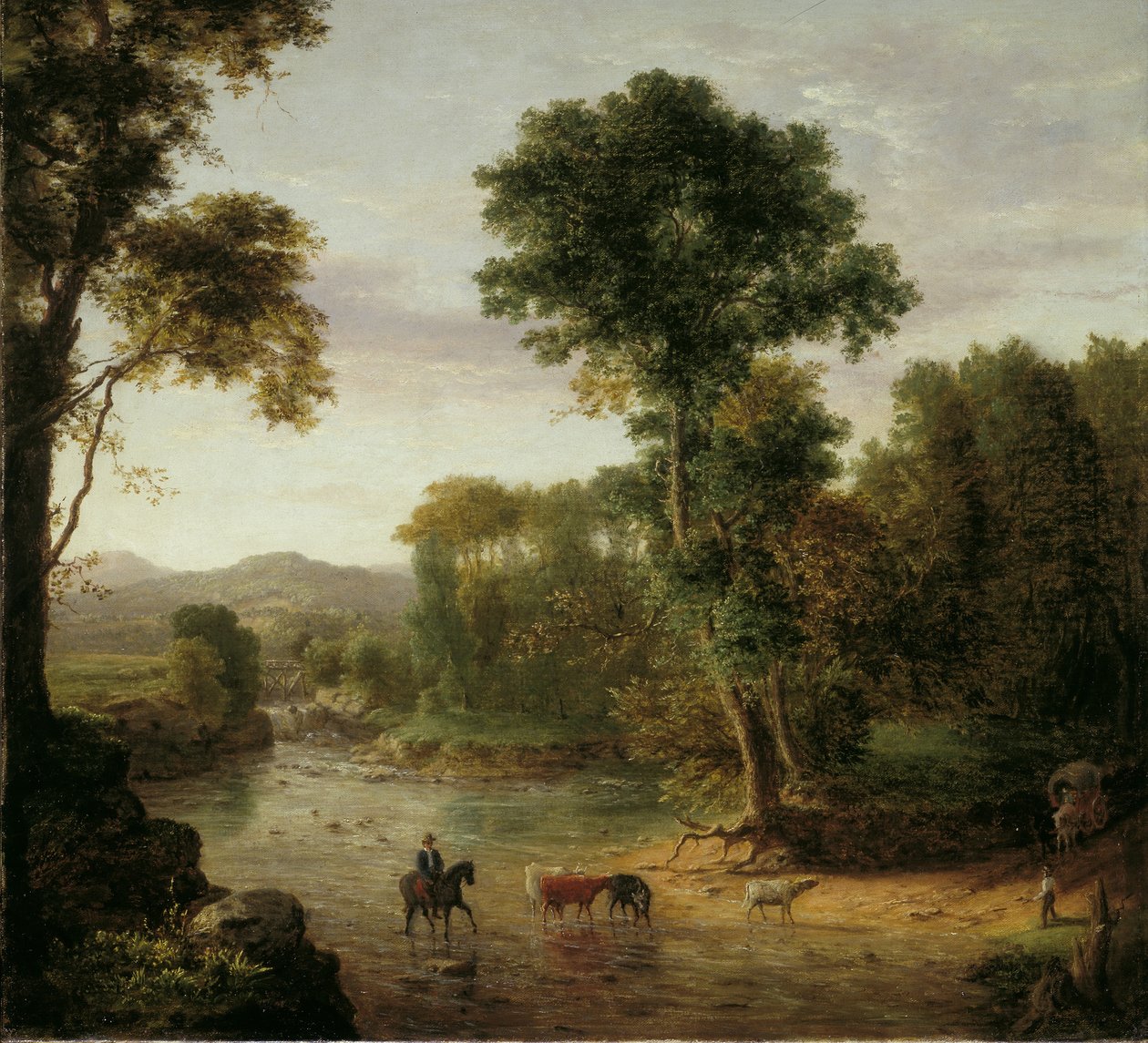 Átkelés a Fordon alkotó: George Snr. Inness