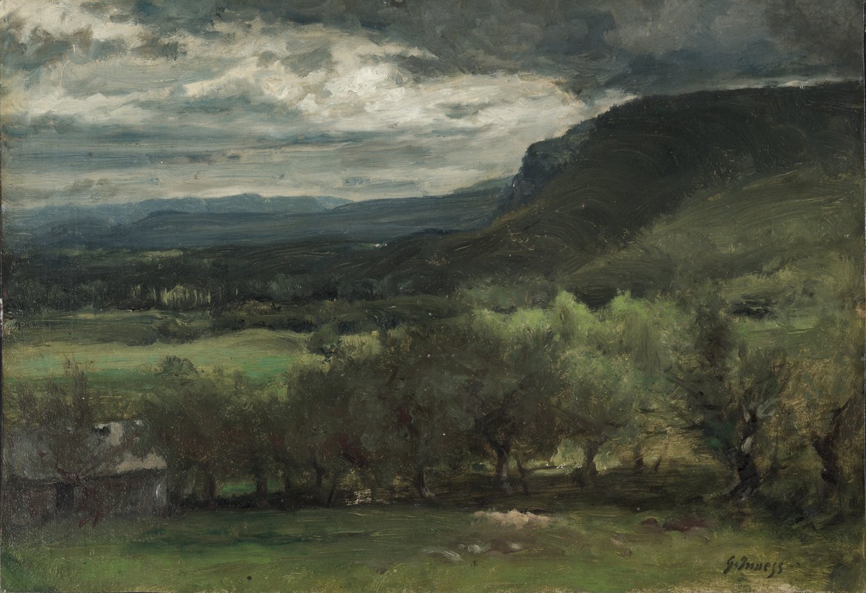 Montclair, New Jersey, 1878 körül (olaj, vászon) alkotó: George Snr. Inness
