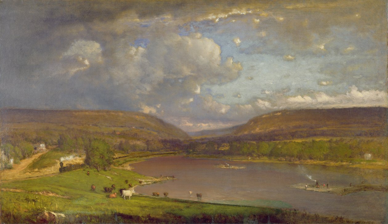 A Delaware folyón, 1861-63 alkotó: George Snr. Inness