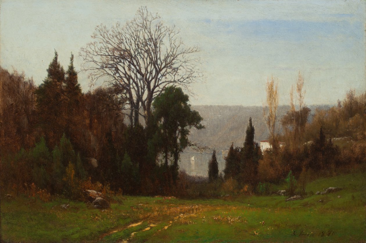 A Palisadékkal szemben alkotó: George Snr. Inness