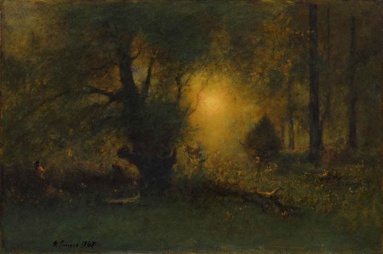 Napkelte az erdőben, 1887 alkotó: George Snr. Inness