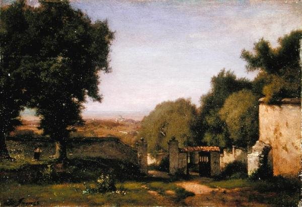A kapu Albanóban alkotó: George Snr. Inness