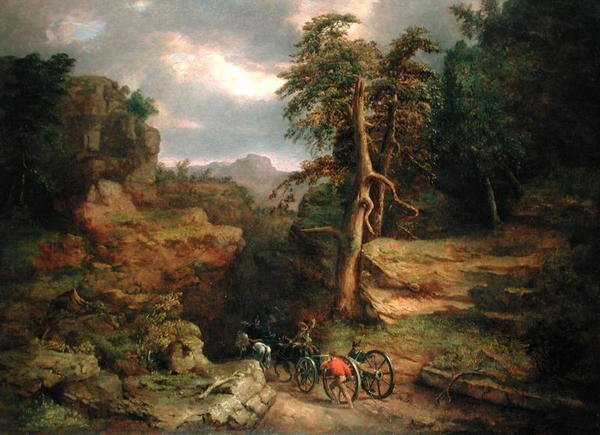 1776 borongós napjai (olaj, vászon) alkotó: George Snr. Inness