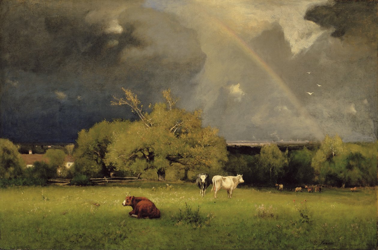 The Rainbow, 1878-79 körül (olaj, vászon) alkotó: George Snr. Inness
