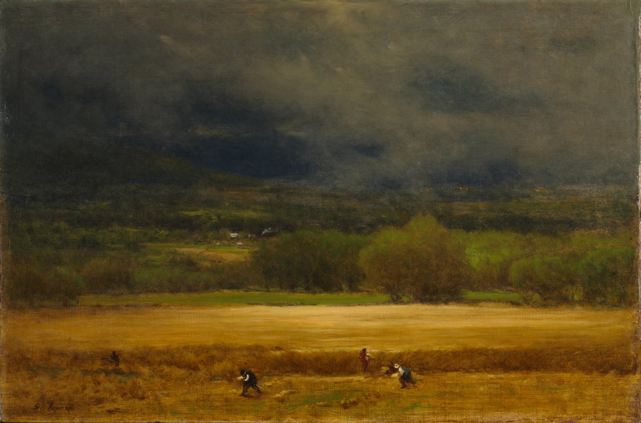 A búzamező, 1875-77 körül (olaj, vászon) alkotó: George Snr. Inness
