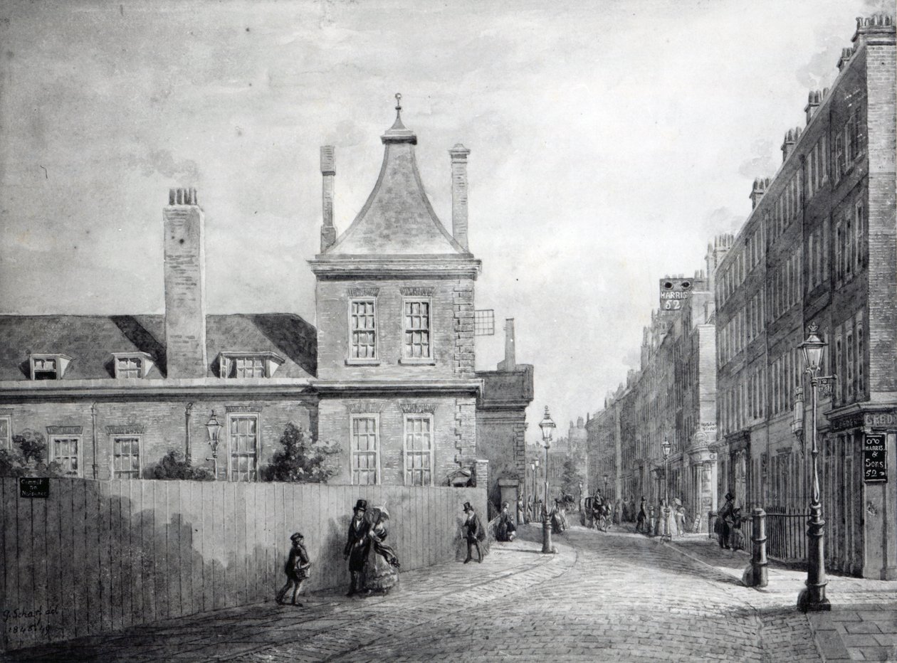 Montague House, Bloomsbury, London 1845-49 alkotó: George Snr Scharf