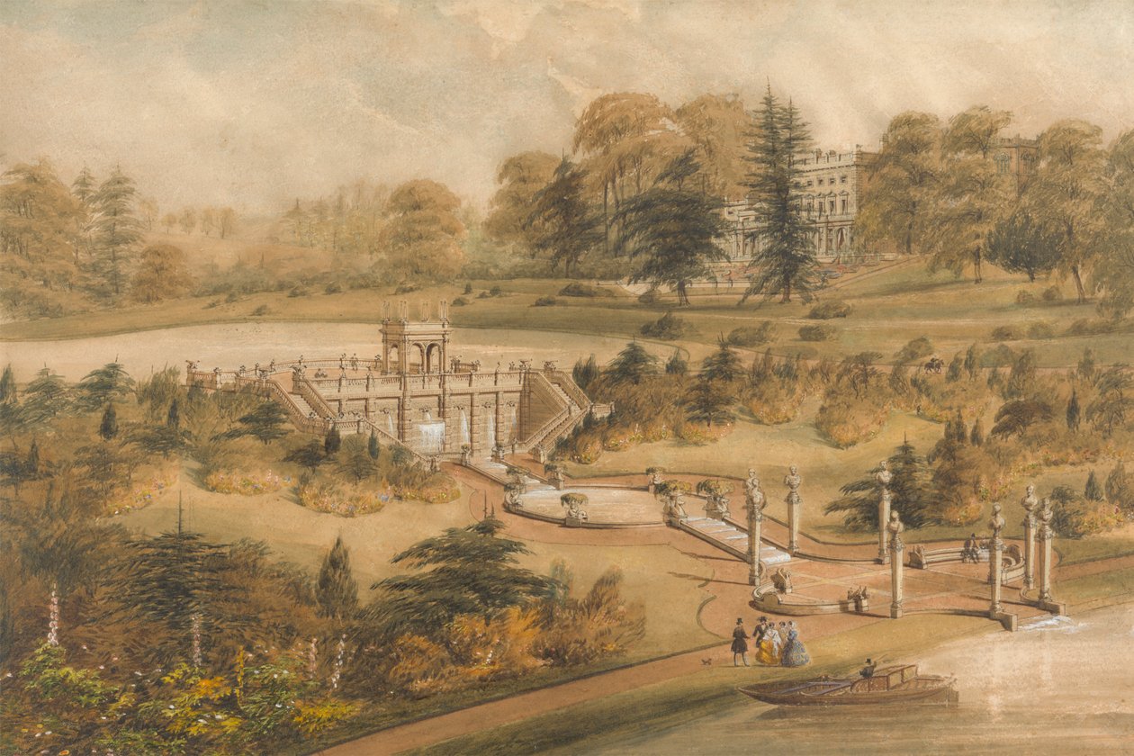 Tervezés a Cowley Manor számára, Gloucestershire alkotó: George Somers Clarke