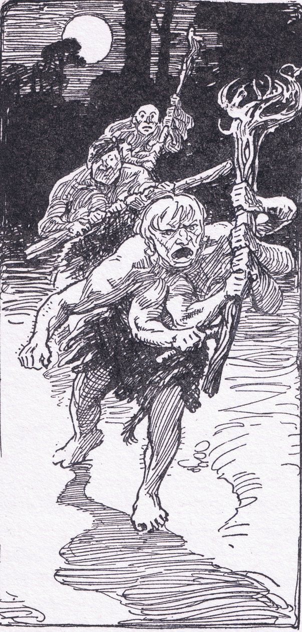 Amíg aludtak, leszálltak a szörnyű emberek a George Allen és Unwin által 1929-ben kiadott The Heroes-ból. alkotó: George Soper
