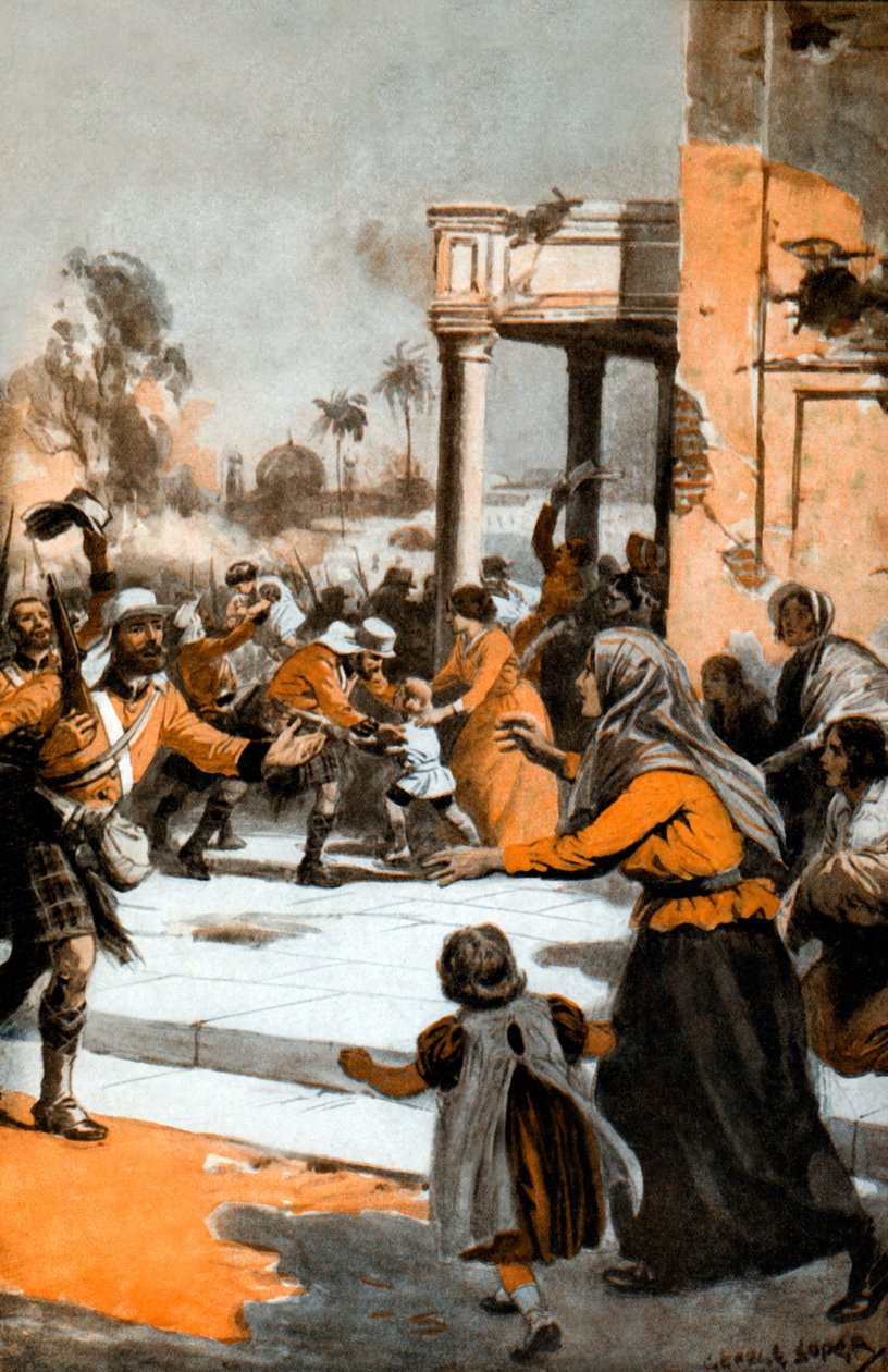 Felvidékiek Lucknow segélyénél alkotó: George Soper