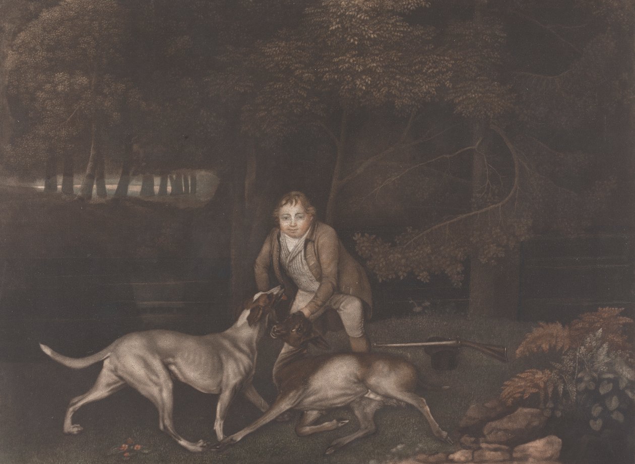 [Freeman, Clarendon grófjának őrzője, vadászkutyával és egy sebesült őzike]: Stubbs halála után újra kiadták a következő címmel: Death of the Doe alkotó: George Stubbs