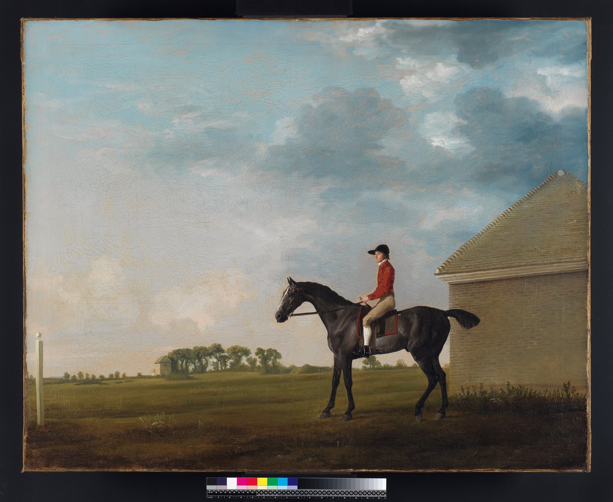 Gimcrack John Pratttal a Newmarket Heath-en, 1765 alkotó: George Stubbs