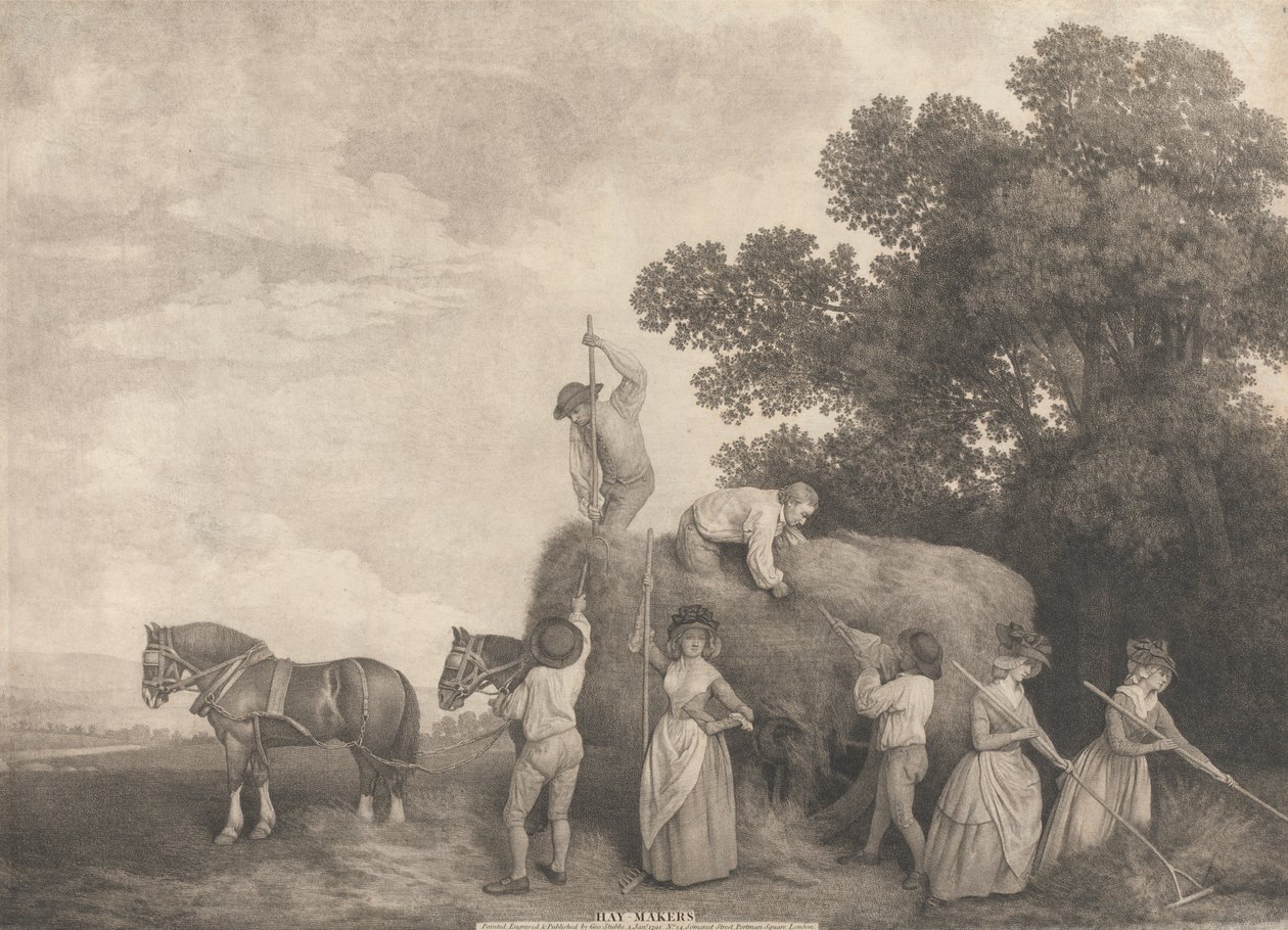Szénakészítők alkotó: George Stubbs