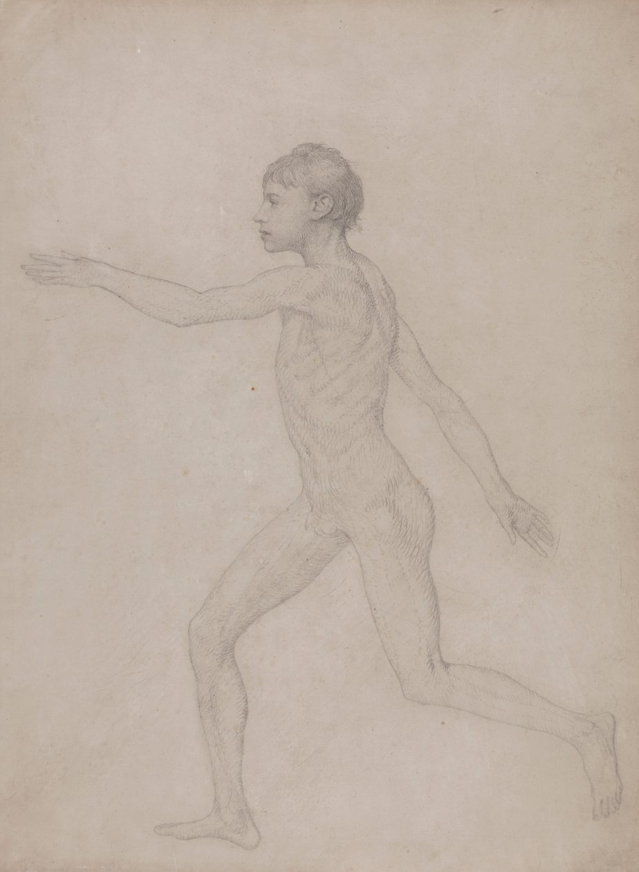 Emberi alak, oldalnézet (a VIII. táblázat végső tanulmányának előzetes vázlata) alkotó: George Stubbs