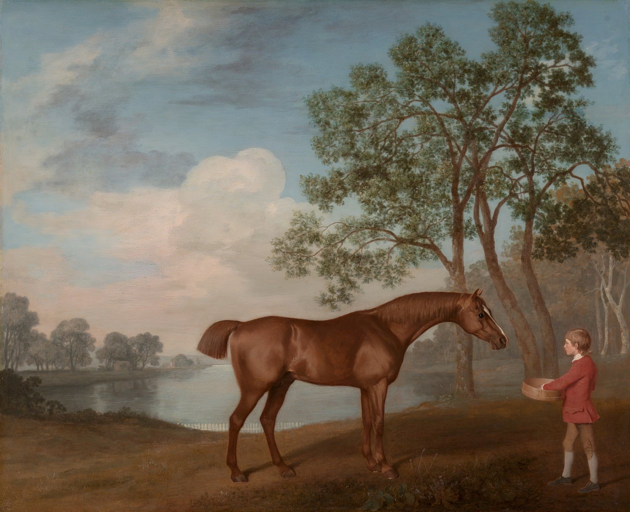 Tök istállóval, 1774. alkotó: George Stubbs