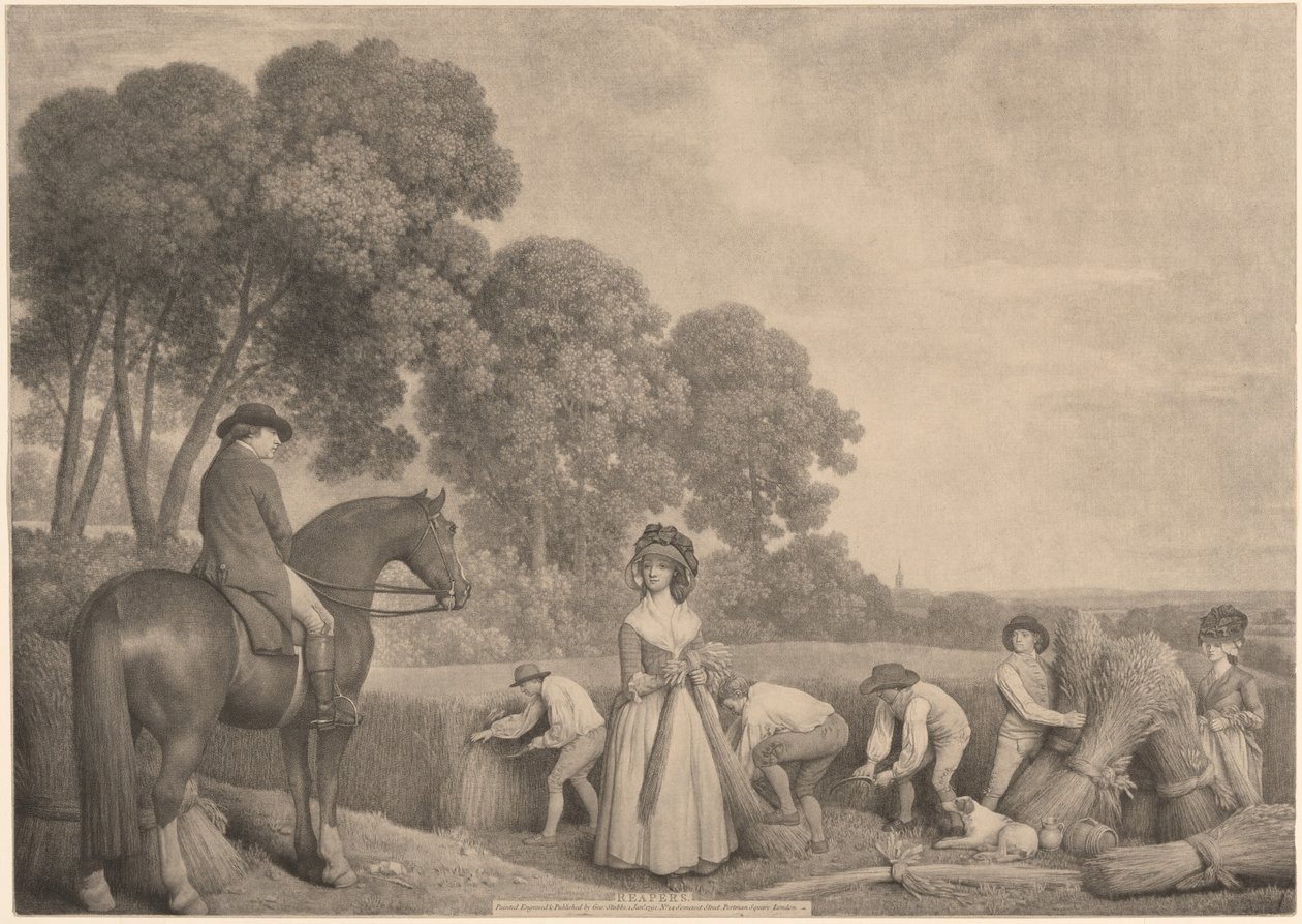 A Kaszások alkotó: George Stubbs