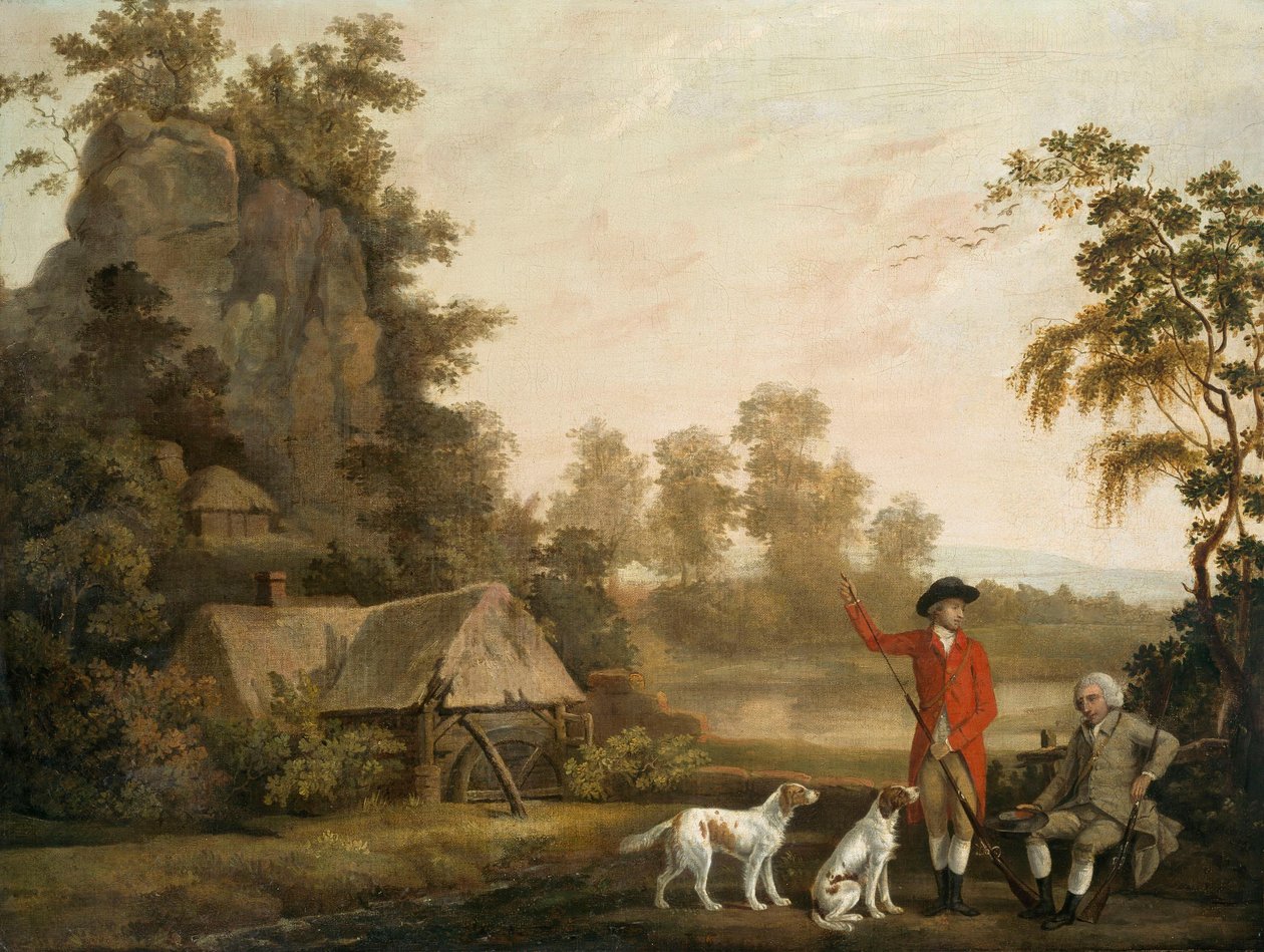 Pihenő vadászok alkotó: George Stubbs