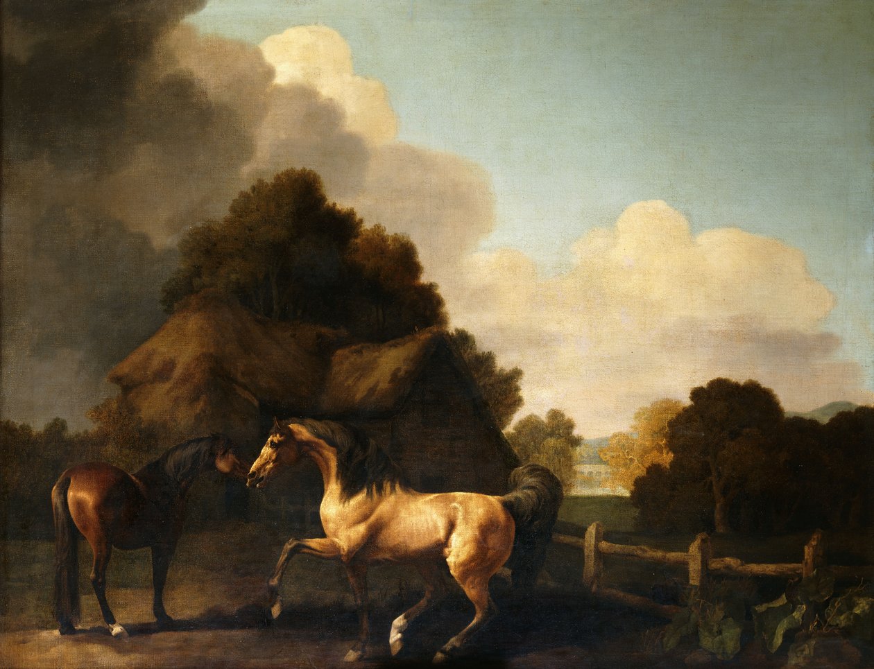 Mén és kanca, hagyományosan "Jupiter és Kanca" alkotó: George Stubbs
