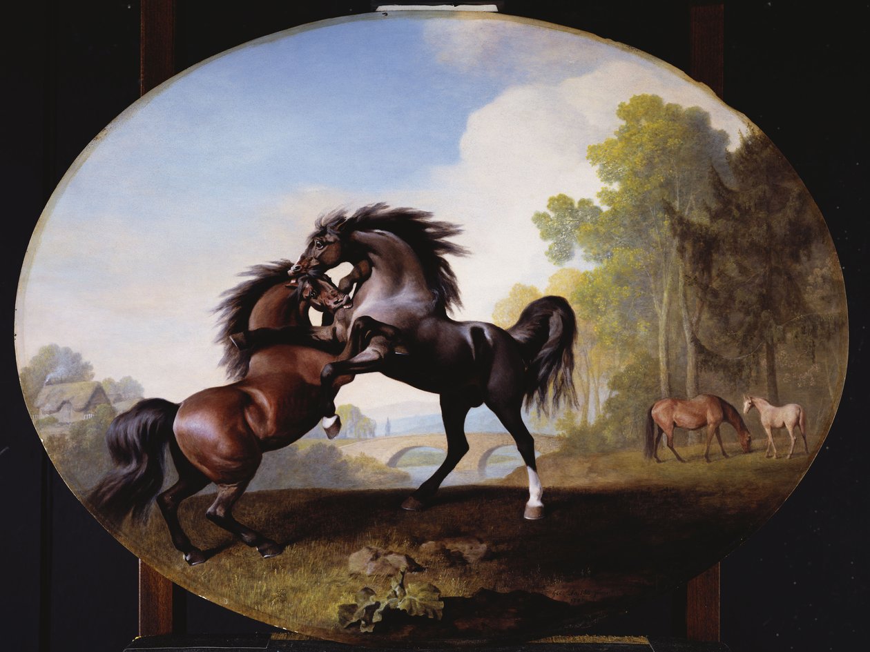 Mének harca, 1781 alkotó: George Stubbs