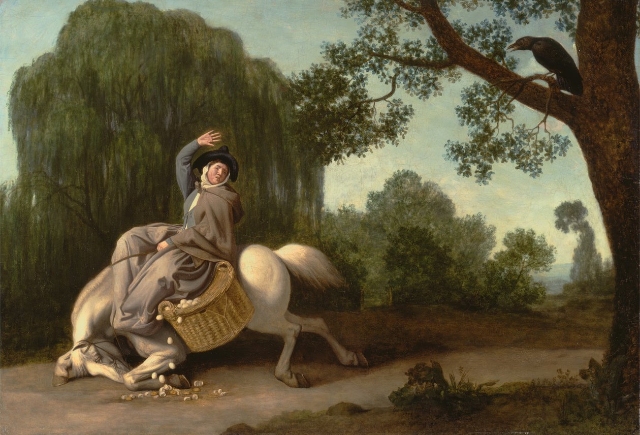 A gazda felesége és a holló, 1786. alkotó: George Stubbs