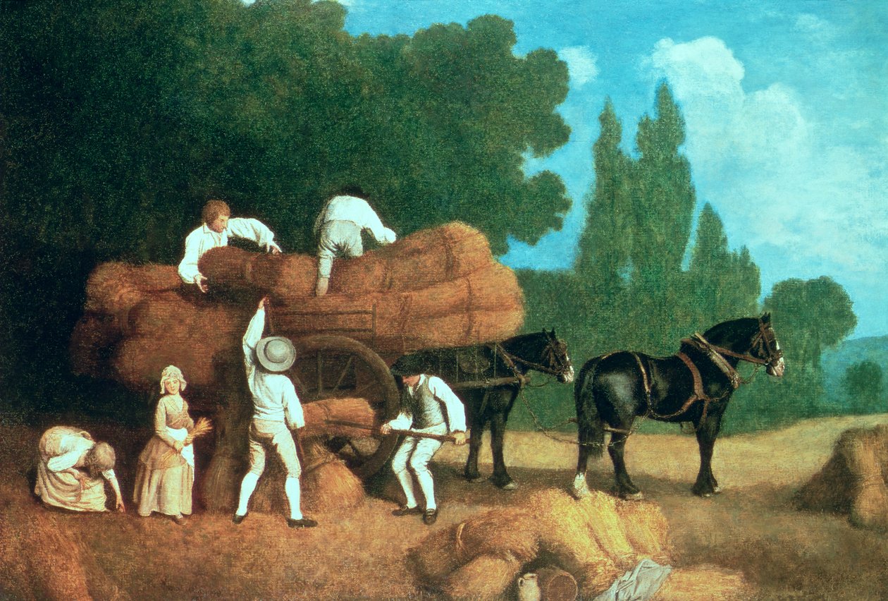 Az aratókocsi alkotó: George Stubbs