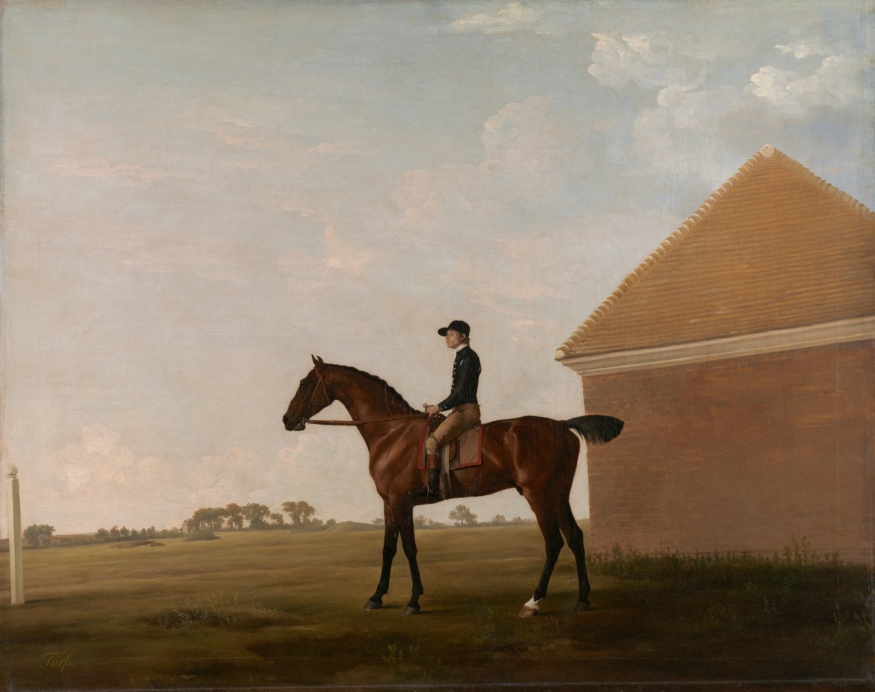 Turf, Jockey felfelé, a Newmarketben alkotó: George Stubbs