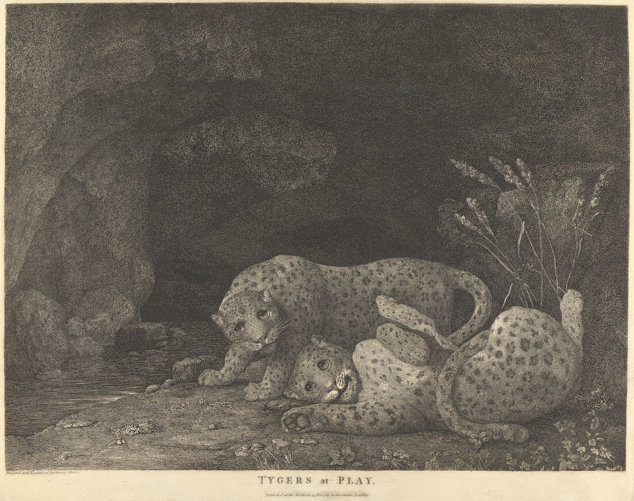 Tygers at Play alkotó: George Stubbs