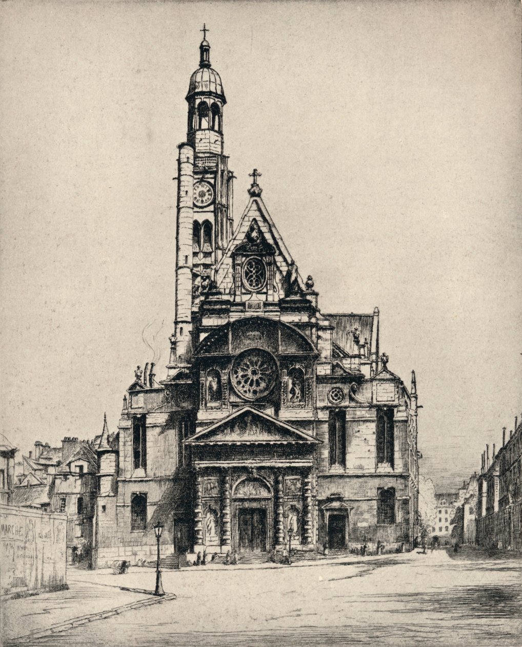 "Szent Etienne-du-Mont templom", 1915 alkotó: George T Plowman
