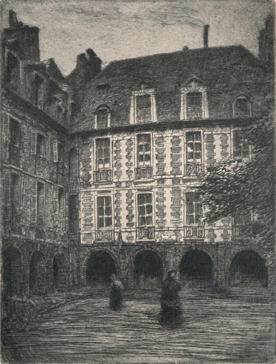 "Victor Hugo háza, Places des Vosges", 1915 alkotó: George T Plowman