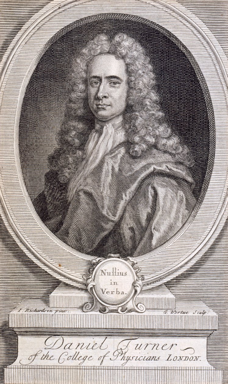 Daniel Turner, MD, LRCP, orvos, 1717 alkotó: George Vertue