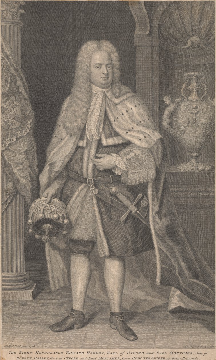 Edward Harley, Oxford 2. grófja és Mortimer grófja alkotó: George Vertue