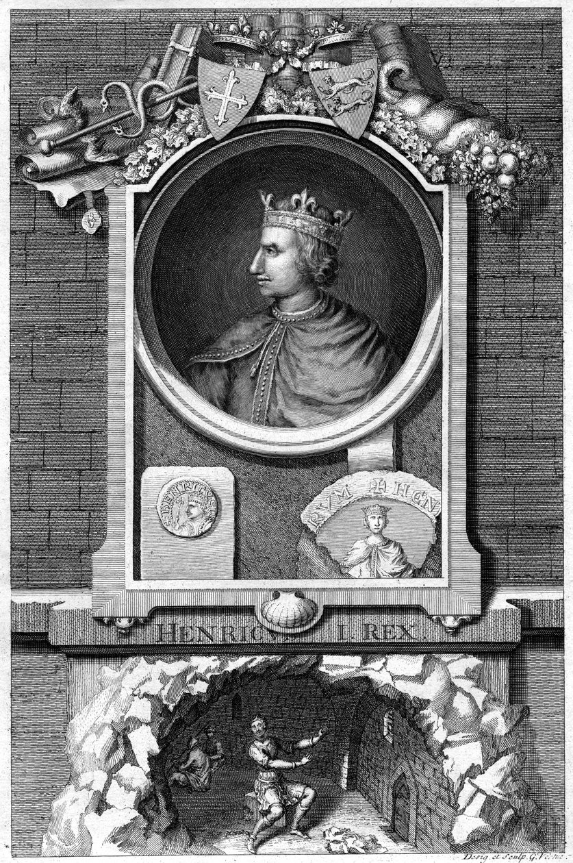 Henrik, Anglia királya. alkotó: George Vertue