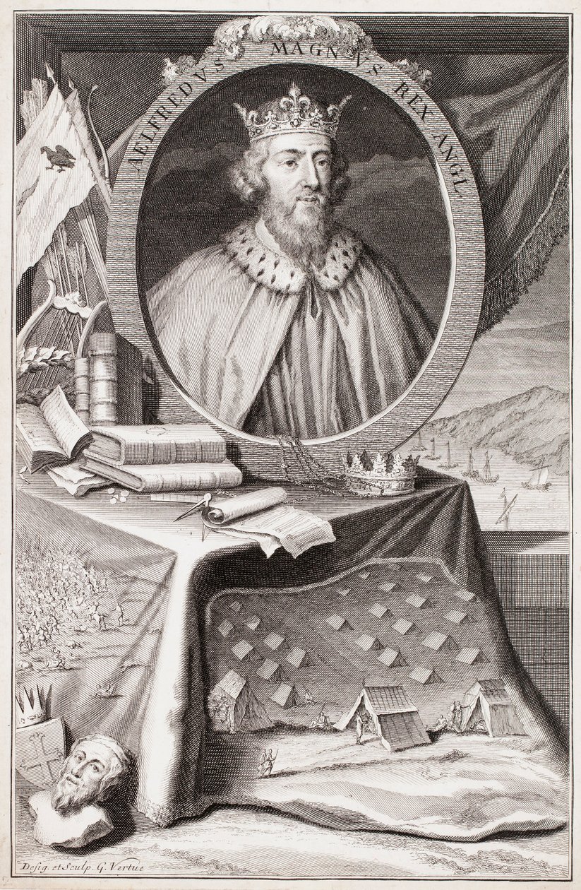 Nagy Alfréd portréja alkotó: George Vertue