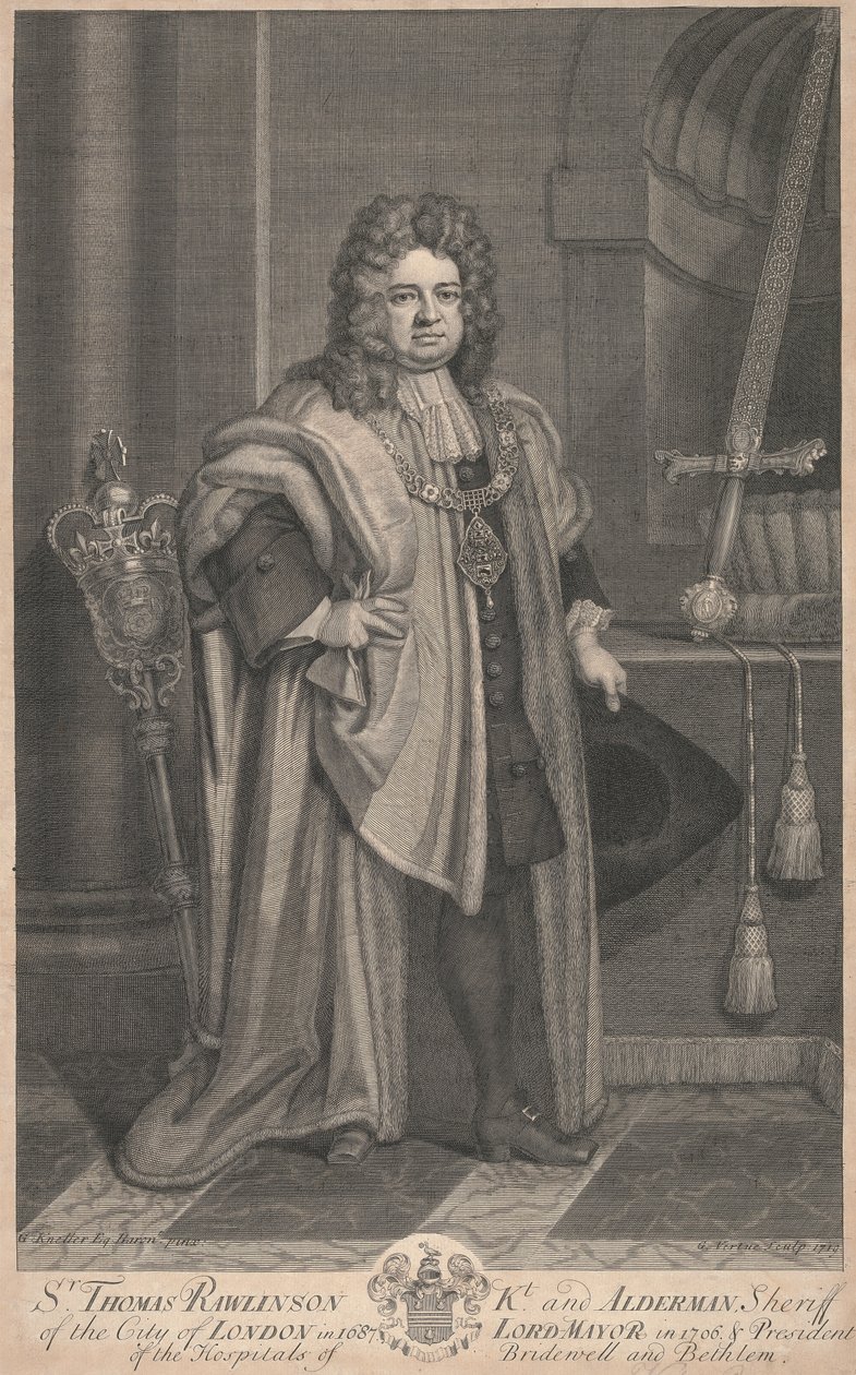 Sir Thomas Rawlinson alkotó: George Vertue