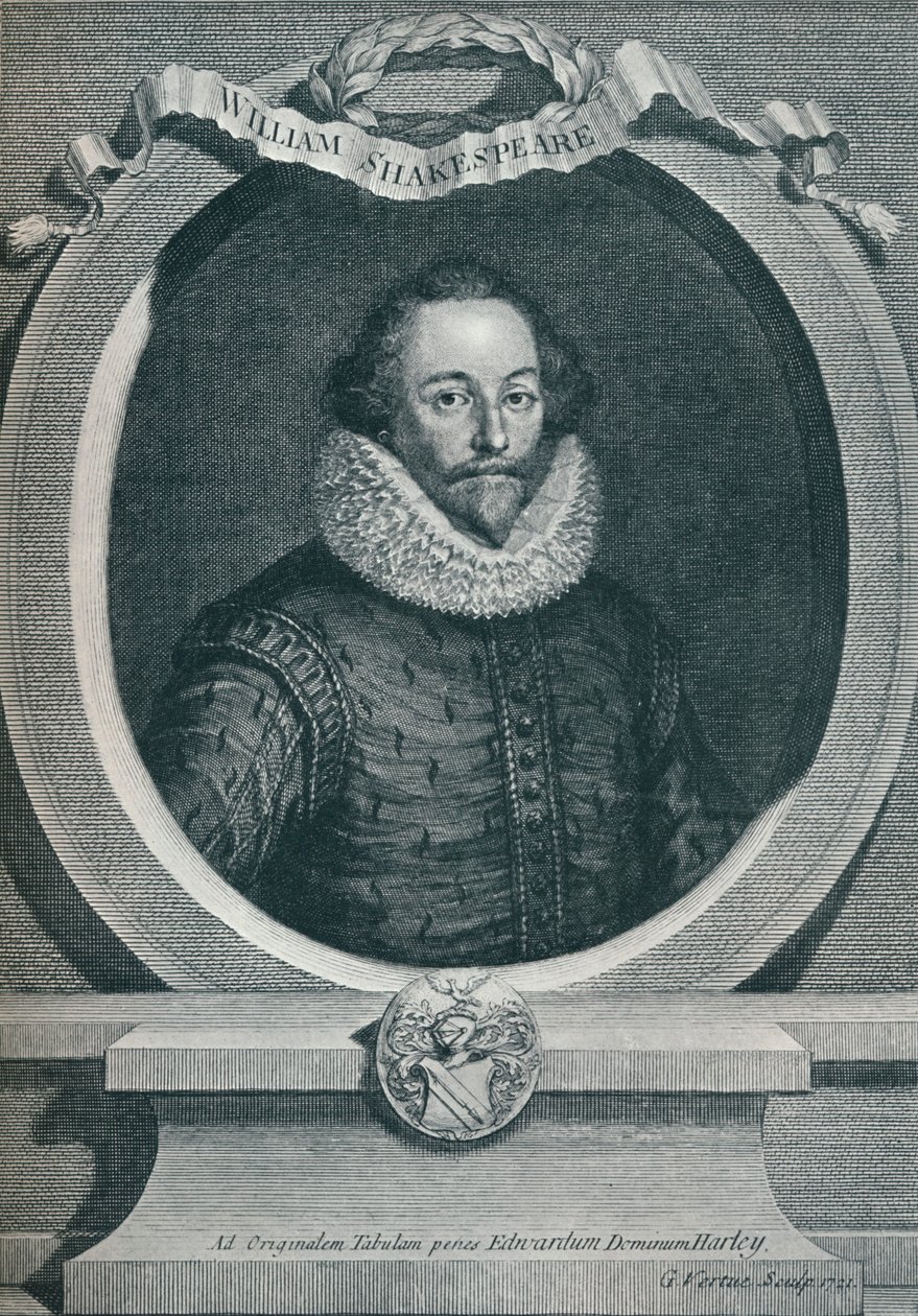 William Shakespeare 1564-1616, angol költő és drámaíró, 1721, 1913 alkotó: George Vertue