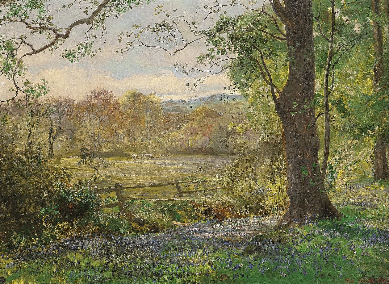 Tavasz (olaj a panelen) alkotó: George Vicat Cole