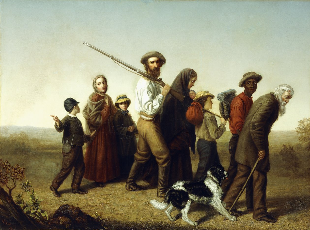 Uniós menekültek, 1865 alkotó: George W. Pettit