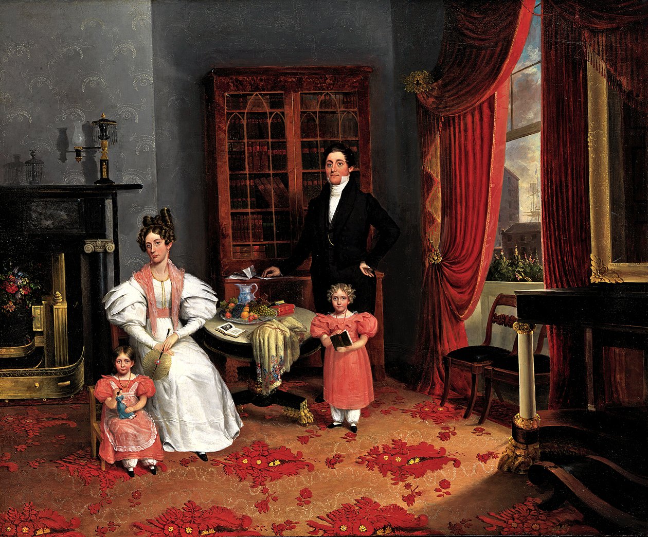 John Q. Aymar családja, kb. 1833. alkotó: George W Twibill