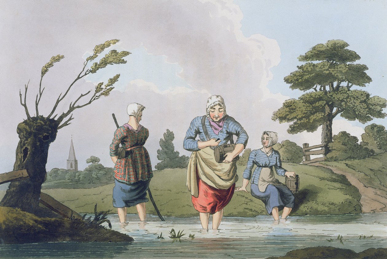 Leech Finders, a "Yorkshire-i jelmez"-ből, amelyet Robert Havell (1769-1832) vésett, 1814 alkotó: George Walker