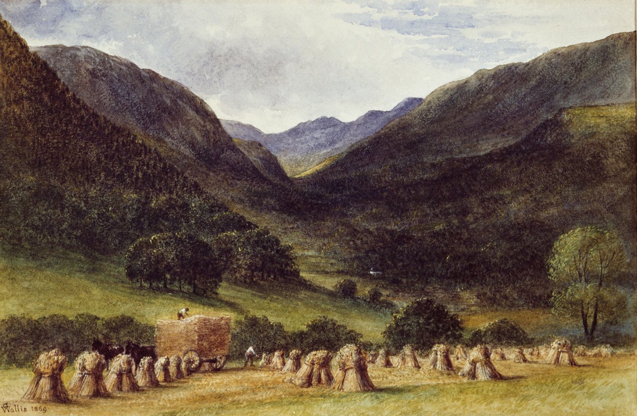Szüreti idő, Llyn Crafnant, Észak-Wales, 1869 alkotó: George Augustus Wallis