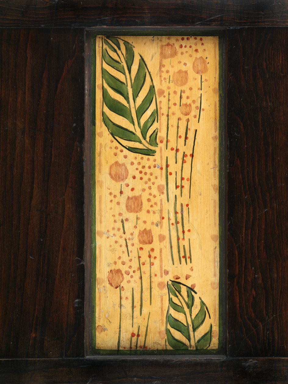 Dekoratív fali panel (festett tölgy) alkotó: George Walton