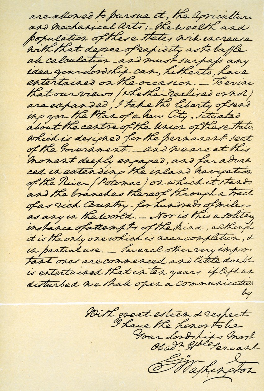 George Washington levele Buchan grófjának, Philadelphia, 1793. április 22. alkotó: George Washington
