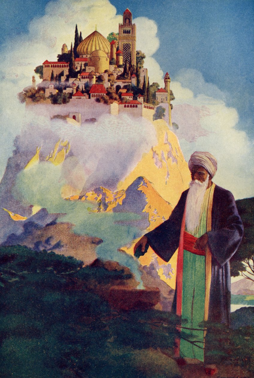A domb tetején áll az egyik legcsodálatosabb palota, a Lippincott által kiadott Washington Irving (1783-1859) "Alhambra legendái" című illusztrációja alkotó: George Washington Hood