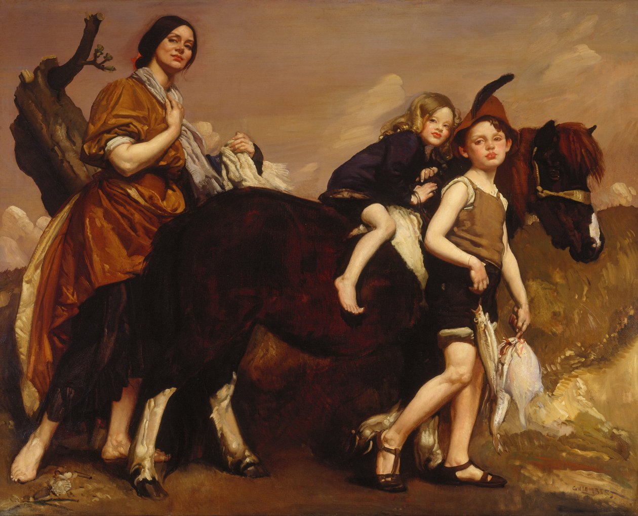 Nyaralás Essex -ben alkotó: George Washington Lambert
