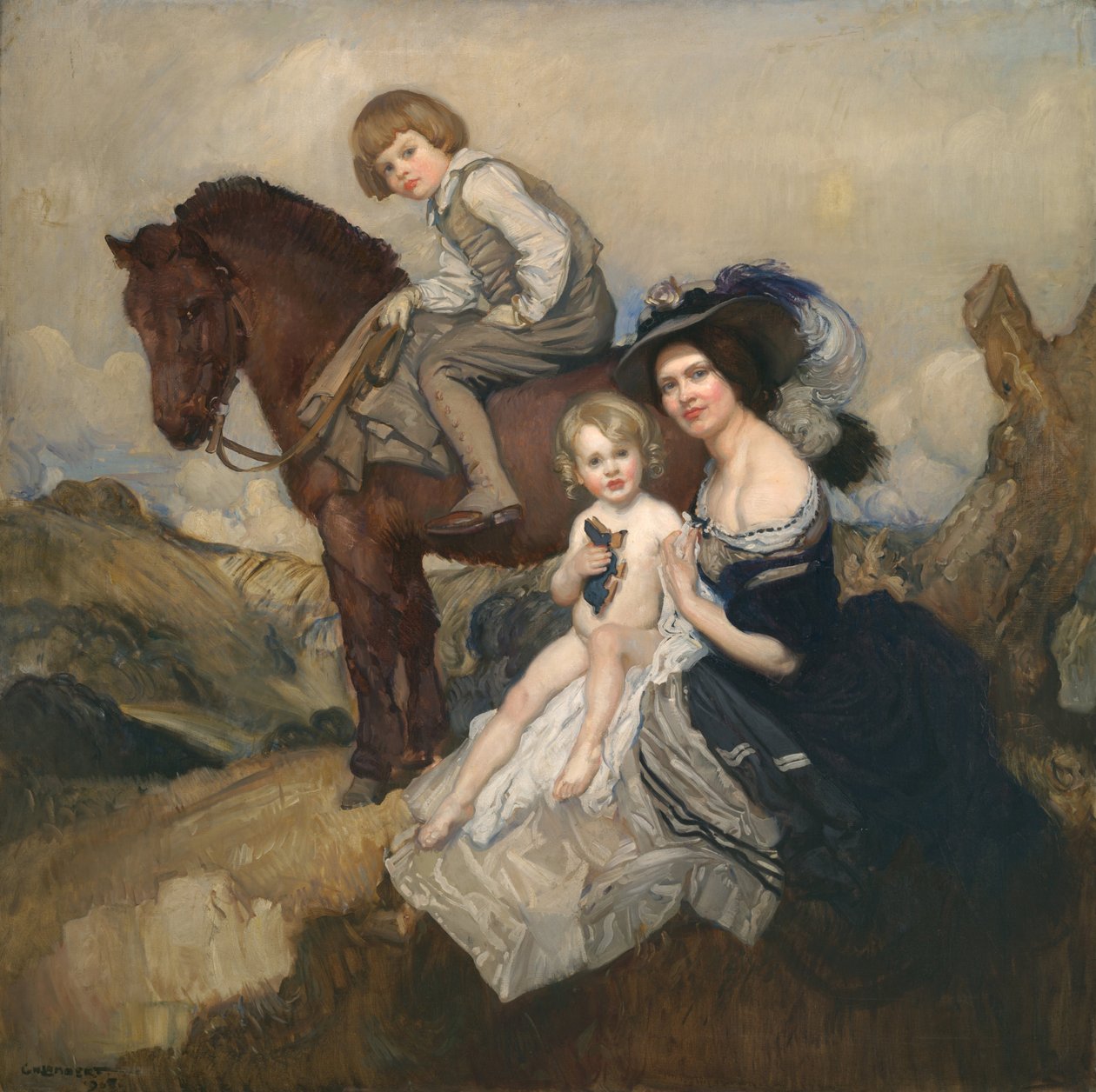 Portré csoport alkotó: George Washington Lambert