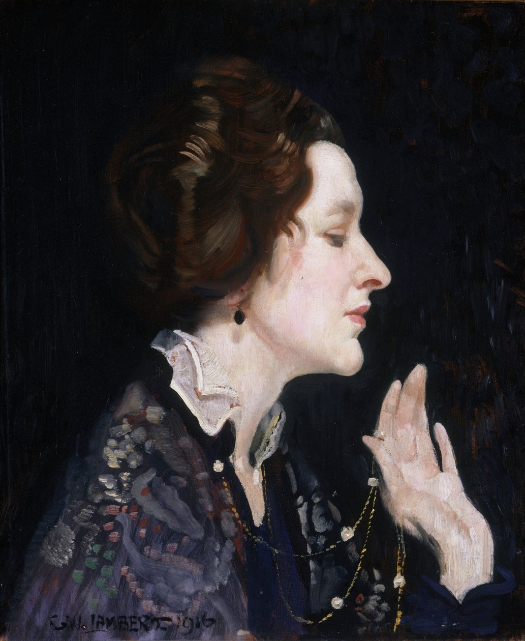 Egy hölgy portréja (Thea Proctor) alkotó: George Washington Lambert
